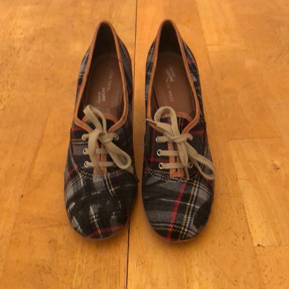 Vivienne Westwood for Nine West Plaid Oxfords